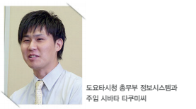 도요타시청 총무부 정보시스템과 주임 시바타 타쿠미씨 총무부 정보시스템과 주임 토미나가 아야호씨 도요타시청 총무부 정보시스템과 주임 시바타 타쿠미씨 총무부 정보시스템과 주임 토미나가 아야호씨